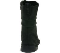 charaktervolle GROUNDIES Barfußschuhe Odessa Gx2 Damen Echtleder Stiefelette mit TrueSense Sohle GND-110301-01 Schwarz