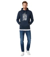 Helly Hansen Logo Herren Hoodie Baumwoll-Pullover mit Kapuze 300 g/m² Sweat-Pullover 79264 Orange oder Dunkelblau