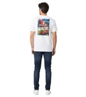 T-shirt homme Extravagant Formula 1 F1 Racing Division, col rond, coton bio, manches courtes, 180 g/m², 701227625 001, blanc