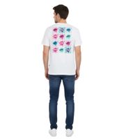 Camiseta de cuello redondo para hombre con estampado de Fórmula 1, algodón orgánico, manga corta, 180 g/m², 701227626 001 Blanca