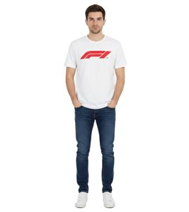 Camiseta PUMA x F1 Fórmula 1 Motorsport para hombre, algodón, F1 Classic 701228163 002 Blanca