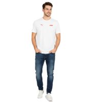 Sporty PUMA x F1 Formula 1 Motorsport Men's T-Shirt, Cotton Shirt, F1 Classic 701228165 002 White