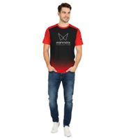 Camiseta deportiva de cuello redondo para hombre Mahindra Racing de Fórmula E, color negro/rojo (701229002 001)