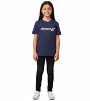 Sporty Formula E Kids' Short-Sleeve T-Shirt, Sustainable Cotton Shirt with Formula E Logo 701223582 001 Navy Blue