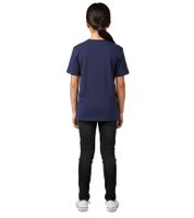 Sporty Formula E Kids' Short-Sleeve T-Shirt, Sustainable Cotton Shirt with Formula E Logo 701223582 001 Navy Blue