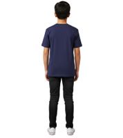 Sporty Formula E Kids' Short-Sleeve T-Shirt, Sustainable Cotton Shirt with Formula E Logo 701223582 001 Navy Blue