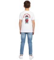 T-shirt enfant à manches courtes en coton, imprimé dessin animé, 160 g/m², blanc, de la gamme Formula E Racing Division