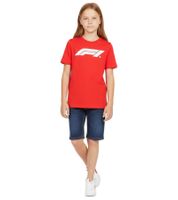 T-shirt sportiva PUMA x F1 Formula 1 Motorsport per bambini, in cotone, modello F1 Classic 701228309 002 Rosso