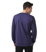 Sporty Formula E Men's Long-Sleeve Cotton Shirt with Formula E Logo and Lettering, Longsleeve 701223396 001 Navy Blue