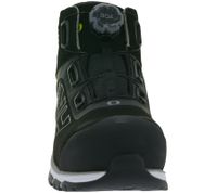 Zapatos de seguridad impermeables Helly Hansen Chelsea Evolution Mid Boa S3 para mujer con Ortholite y membrana Helly Tech®, horma ancha, protección clase S3, 78269_930, negro/gris