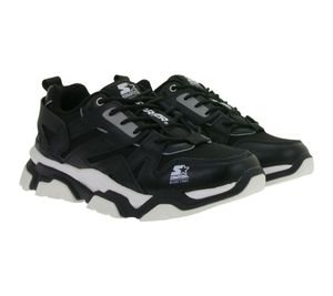 Sneakers da uomo STARTER Boise in vera pelle, stile retrò anni '90 SMB101321 300 Nero/Bianco