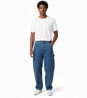 HOMEBOY x-tra WORK Herren Baggy-Jeans Denim-Hose im Vintage-Look Baumwoll-Hose 01PA0700 Blau