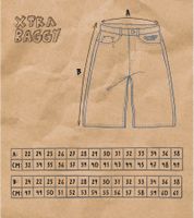 HOMEBOY x-tra Herren Baggy Denim-Shorts Jeans-Shorts im 5-Pocket-Stil Baumwoll-Shorts kurze Hose 01SH0379 Blau