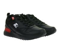 Zapatillas deportivas retro STARTER Brandon para hombre, de piel auténtica revestida, modelo SMN105321 200, color negro