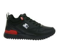 Zapatillas deportivas retro STARTER Brandon para hombre, de piel auténtica revestida, modelo SMN105321 200, color negro