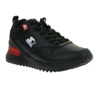 Zapatillas deportivas retro STARTER Brandon para hombre, de piel auténtica revestida, modelo SMN105321 200, color negro