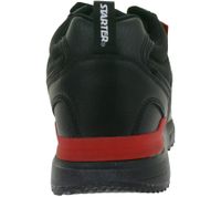 Zapatillas deportivas retro STARTER Brandon para hombre, de piel auténtica revestida, modelo SMN105321 200, color negro