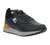 zeitlose STARTER Brandon Herren Sneaker mit beschichtetem Echtleder Retro Turn-Schuhe SMN105321 400 Grau