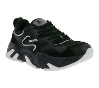 Zapatillas deportivas STARTER Buffalo para hombre, estilo retro de los 90, con piel auténtica y ante (modelo SMB102321 200, negro/blanco)