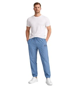 modische Sergio Tacchini Herren Jogging-Hose Trainings-Hose mit Taschen Retro-Sporthose STM21135 Blau