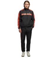 2-Piece Sergio Tacchini Agave Men's Tracksuit, Trendy Sports Suit, Fitness Suit 41533 Black/Orange