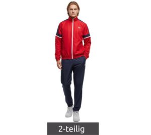 2-Piece Sergio Tacchini Cryo Men's Tracksuit - Trendy Sports Suit, Fitness Suit 41532 Blue/Red