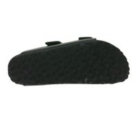 zeitlose BIRKENSTOCK Arizona Birko-Flor Damen Pantoletten Made in Germany Sommer-Latschen schmale Breite 1026843 Schwarz
