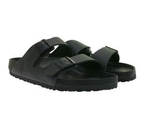 zeitlose BIRKENSTOCK Arizona Exquisit Herren Pantoletten Made in Germany Sommer-Latschen normale Breite 1026824 Schwarz
