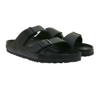 zeitlose BIRKENSTOCK Arizona Exquisit Herren Pantoletten Made in Germany Sommer-Latschen normale Breite 1026824 Schwarz