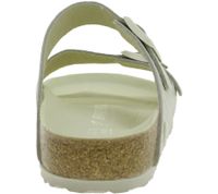 komfortable BIRKENSTOCK Arizona Woven Damen Echtleder-Pantoletten Made in Germany Sommer-Latschen normale Breite 1029172 Beige