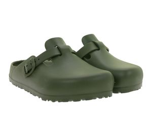praktische BIRKENSTOCK Boston EVA Clogs Damen und Herren Hausschuhe Schlupf-Schuhe Made in Germany 1026238 Khaki-Grün
