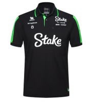 Polo homme Stake F1 Team Kick 2024, coloris noir et vert, idéal pour l'été !