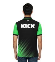 Colorful KICK SAUBER Formula 1 2025 Men's Polo Shirt, Formula 1 Summer Shirt with Cotton, 701234914 001 Black/Green