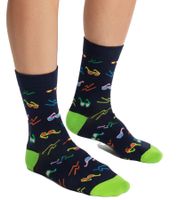4 Paar Happy Socks Tropical Day Herren Baumwoll-Socken Alltags-Strümpfe in Geschenk-Box XTRD09-0200 Bunt