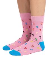 4 Paar Happy Socks Tropical Day Herren Baumwoll-Socken Alltags-Strümpfe in Geschenk-Box XTRD09-0200 Bunt