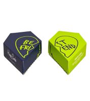 2 Pairs of Happy Socks Bestie Socks Women's Cotton Socks Value Pack Everyday Socks in Gift Box XBES02-6500 Green/Black