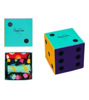 4 Pairs of Happy Socks Game Night Women's Cotton Socks, Everyday Socks in Gift Box XGAM09-6300 Multicolored
