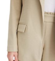 Classic linen-look blazer for women with striped lining, loose fit, 968952 Black or 965058 Beige