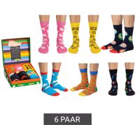 6 Paar Happy Socks Monty Python Herren Baumwoll-Socken Sparpack Alltags-Strümpfe in Geschenk-Box XMPY10-0200 Bunt