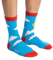 6 Paar Happy Socks Monty Python Herren Baumwoll-Socken Sparpack Alltags-Strümpfe in Geschenk-Box XMPY10-0200 Bunt