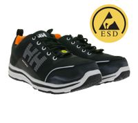 Zapatos de seguridad unisex Helly Hansen Oslo Low S1 con protección antipinchazos para clavos, calzado de trabajo, Clase de seguridad S1, 78225_992, Negro/Blanco