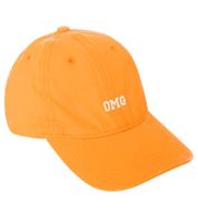 Bright ZWILLINGSHERZ OMG Classic Baseball Cap with OMG Embroidery, Cotton Cap, Adjustable Brim, 4603M K258210 in Neon Green, Yellow, and Orange