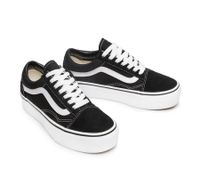 Trendy VANS UA OLD SKOOL PLATFORM UNISEX Sneakers Skate Shoes VN0A3B3UY281 Black/White