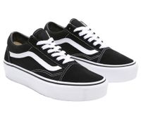 Trendy VANS UA OLD SKOOL PLATFORM UNISEX Sneakers Skate Shoes VN0A3B3UY281 Black/White