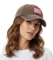 Faded ZWILLINGSHERZ Basic Classic Baseball Cap with Logo Patch, Cotton Cap, Adjustable Brim Cap 4603M K25357 in Army Green/Gray, Gray, Brown, Navy Blue, Pink, or Black