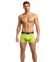 Lot de 3 boxers PUMA Basic pour homme, sous-vêtements en coton 100003547 4471 Citron vert/Gris/Bleu foncé