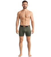 Pack de 3 bóxers básicos PUMA para hombre, ropa interior de algodón, 100003547 3726 Verde Oliva/Gris/Negro