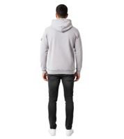 Men's Hooded Pullover with Stylish Graphic Print, Hood, and Superior Comfort for Urban Looks 19124 Gray