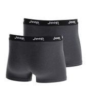 Pack de 2 bóxers básicos Jeep para hombre, ropa interior de algodón, 101545-N154, gris oscuro