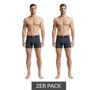 Pack de 2 bóxers básicos Jeep para hombre, ropa interior de algodón, 101545-N154, gris oscuro